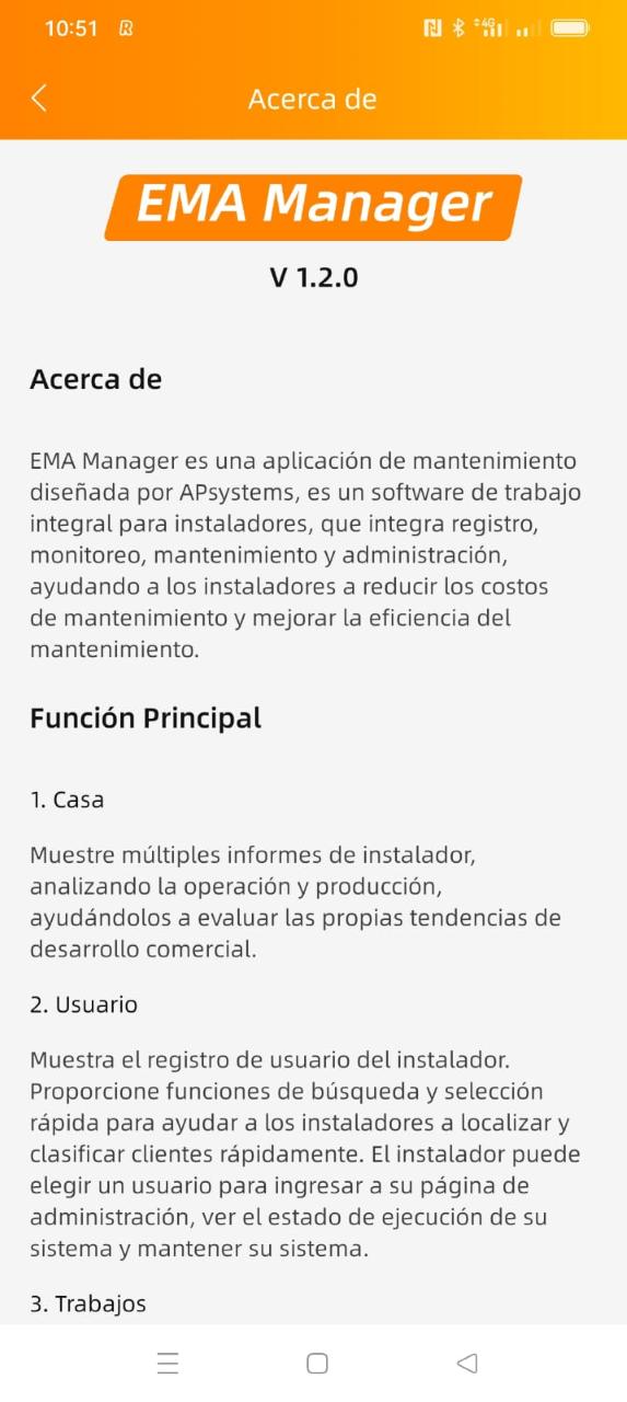 Nueva APP EMA MANAGER de APsystems
